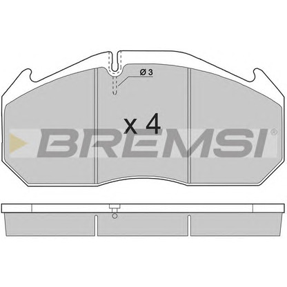 Photo Brake Pad Set, disc brake BREMSI BP7264