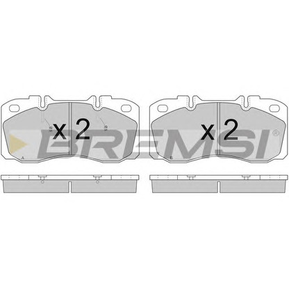 Photo Brake Pad Set, disc brake BREMSI BP7272