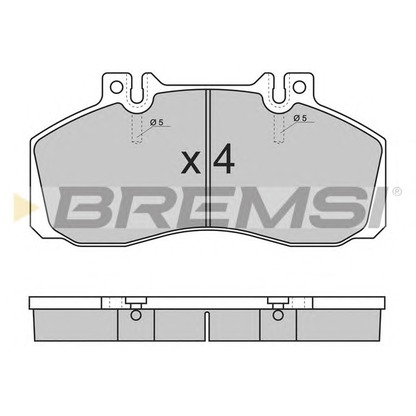 Photo Brake Pad Set, disc brake BREMSI BP7289