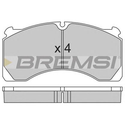 Photo Brake Pad Set, disc brake BREMSI BP7295