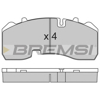 Photo Brake Pad Set, disc brake BREMSI BP7315