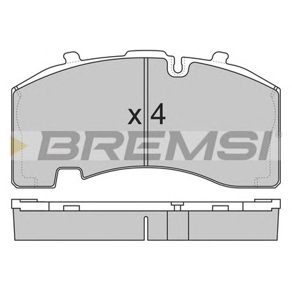 Foto Bremsbelagsatz, Scheibenbremse BREMSI BP7322