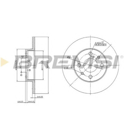 Foto Disco  freno BREMSI DBA140S