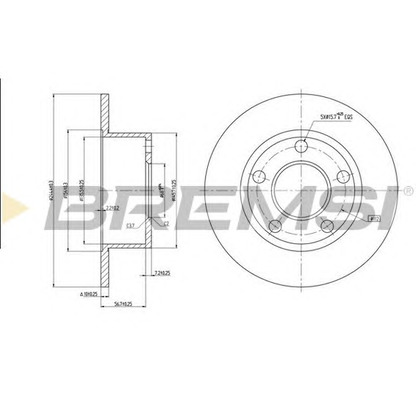 Photo Disque de frein BREMSI DBA321S