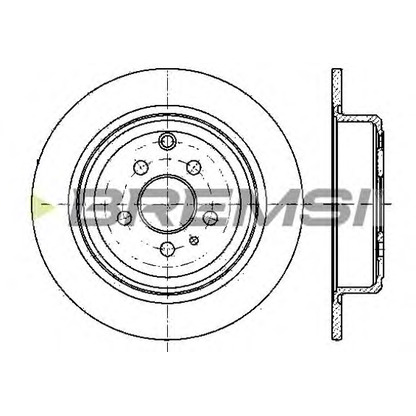 Photo Disque de frein BREMSI DBA757S