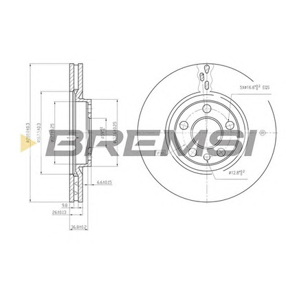 Photo Brake Disc BREMSI DBA760V