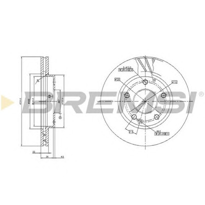 Photo Brake Disc BREMSI DBB035V