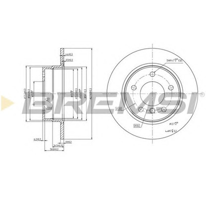 Photo Brake Disc BREMSI DBB303S