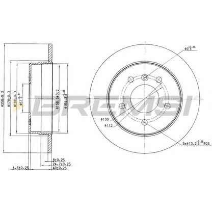 Photo Brake Disc BREMSI DBB362S