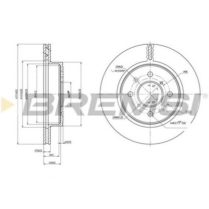 Photo Brake Disc BREMSI DBB509V