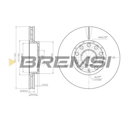 Photo Brake Disc BREMSI DBB706V