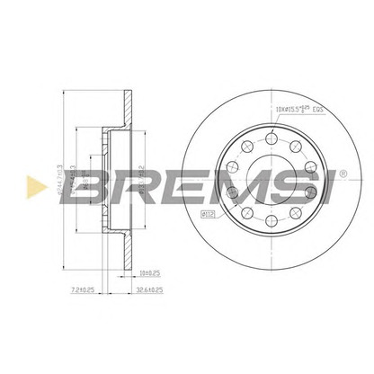 Foto Disco de freno BREMSI DBB709S