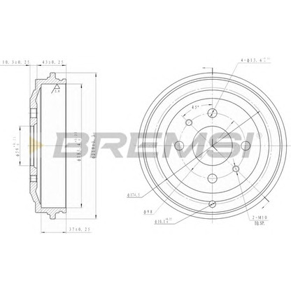 Foto Tambor de freno BREMSI DR5044