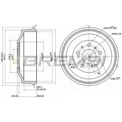 Photo Tambour de frein BREMSI DR5261