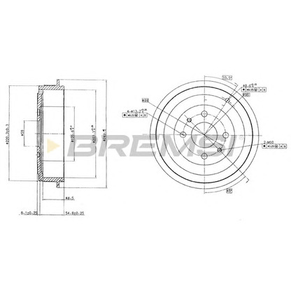 Фото Тормозной барабан BREMSI DR5264