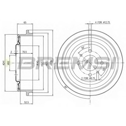 Foto Tambor de freno BREMSI DR5392