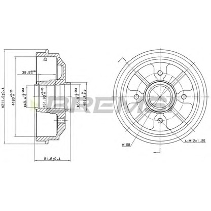 Foto Bremstrommel BREMSI DR5467