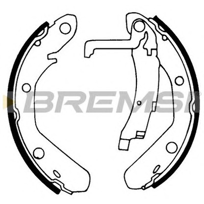 Photo Brake Shoe Set BREMSI GF0017