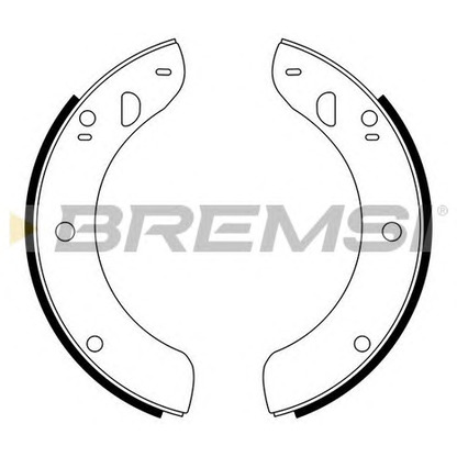 Photo Brake Shoe Set BREMSI GF0051