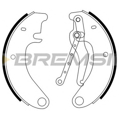 Photo Brake Shoe Set BREMSI GF0093