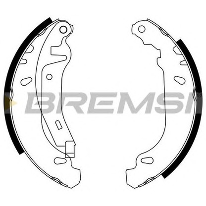 Photo Brake Shoe Set BREMSI GF01052