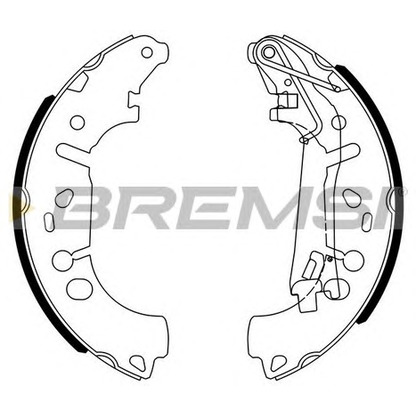 Фото Комплект тормозных колодок BREMSI GF0146