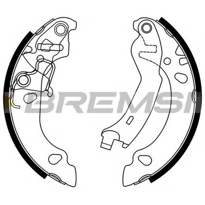 Photo Brake Shoe Set BREMSI GF0151