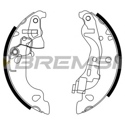 Photo Brake Shoe Set BREMSI GF0155