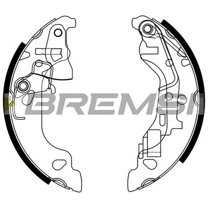 Photo Brake Shoe Set BREMSI GF0158