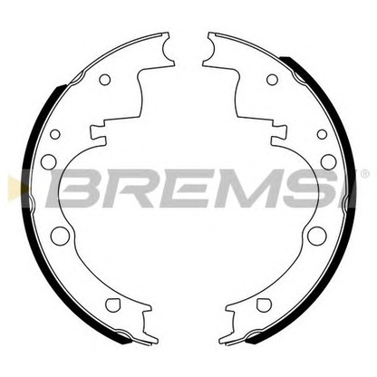 Photo Brake Shoe Set BREMSI GF0165