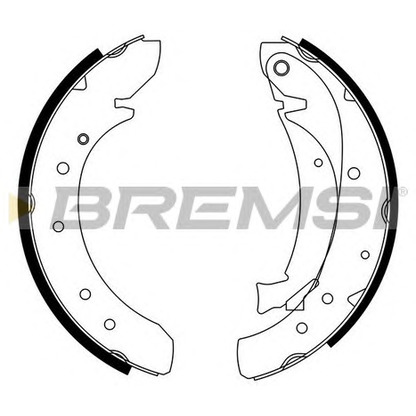 Photo Brake Shoe Set BREMSI GF0176