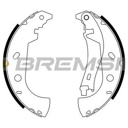 Photo Brake Shoe Set BREMSI GF0181