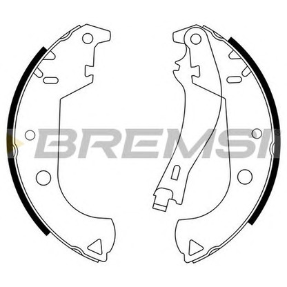 Photo Brake Shoe Set BREMSI GF0184