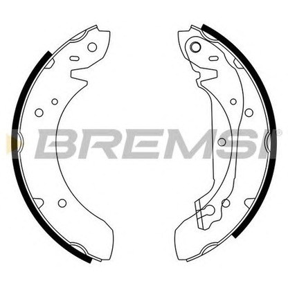 Фото Комплект тормозных колодок BREMSI GF0195