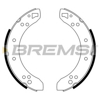 Photo Brake Shoe Set BREMSI GF0198