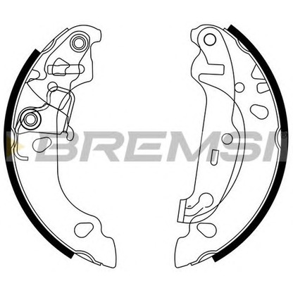 Zdjęcie Zesatw szczęk hamulcowych BREMSI GF0242