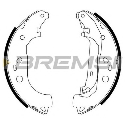 Photo Brake Shoe Set BREMSI GF0245