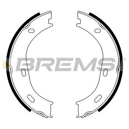 Foto Bremsbackensatz, Feststellbremse BREMSI GF0301