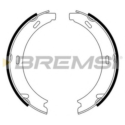 Photo Jeu de mâchoires de frein, frein de stationnement BREMSI GF0303