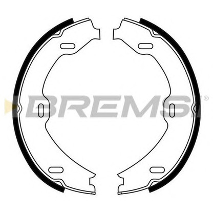 Zdjęcie Zesatw szczęk hamulcowych, hamulec postojowy BREMSI GF0311