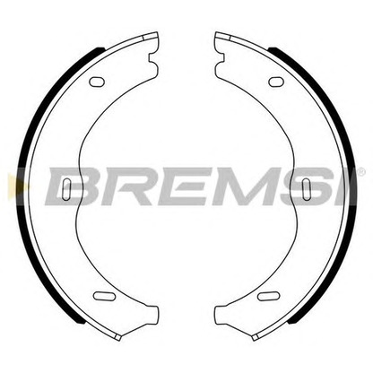 Zdjęcie Zesatw szczęk hamulcowych BREMSI GF0320
