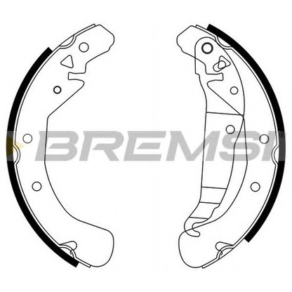 Photo Brake Shoe Set BREMSI GF0358