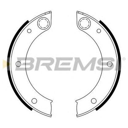 Photo Brake Shoe Set BREMSI GF0396