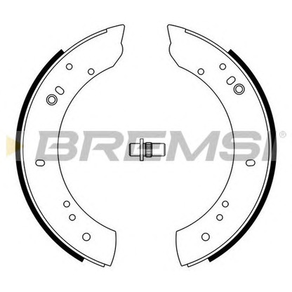 Photo Brake Shoe Set BREMSI GF0433