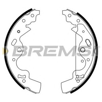 Photo Brake Shoe Set BREMSI GF0437