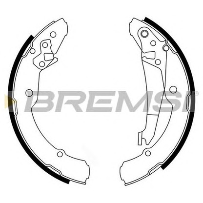 Photo Brake Shoe Set BREMSI GF0473