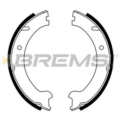 Foto Bremsbackensatz, Feststellbremse BREMSI GF0607