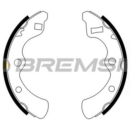 Photo Brake Shoe Set BREMSI GF0704