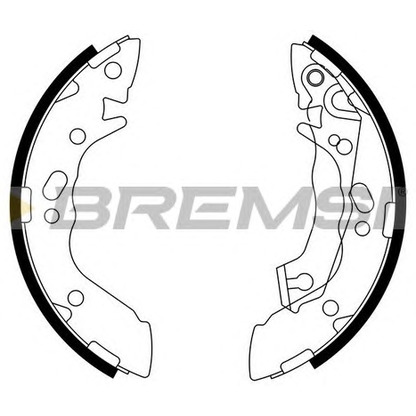 Photo Brake Shoe Set BREMSI GF0739