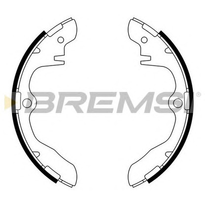 Zdjęcie Zesatw szczęk hamulcowych BREMSI GF0782